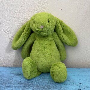 Jellycat Small Bashful Green Apple Bunny - Rabbit Plush Rare Retired 8"